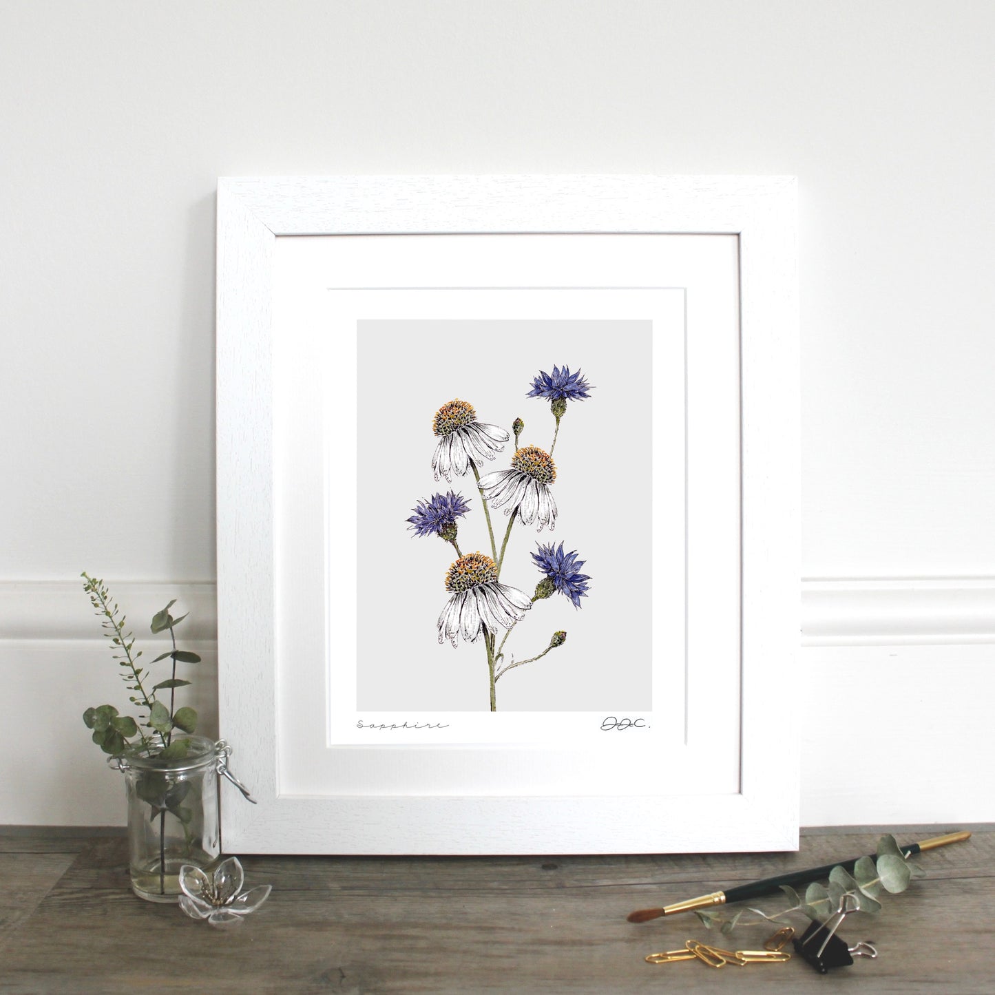 Sapphire 10x12" Fine Art Print