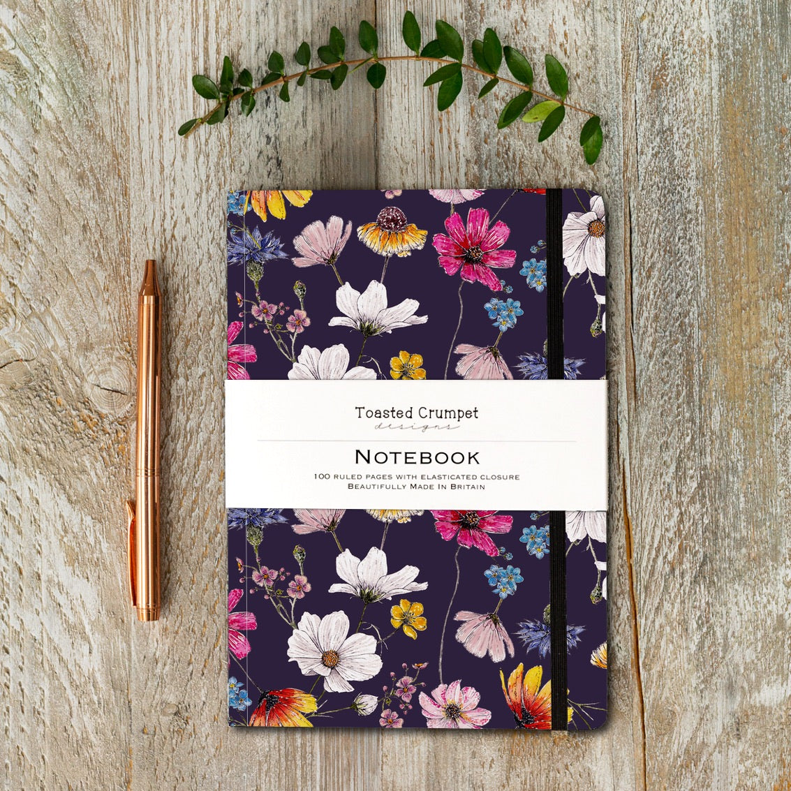 The Regency Gardens (Noir) A5 Lined Notebook