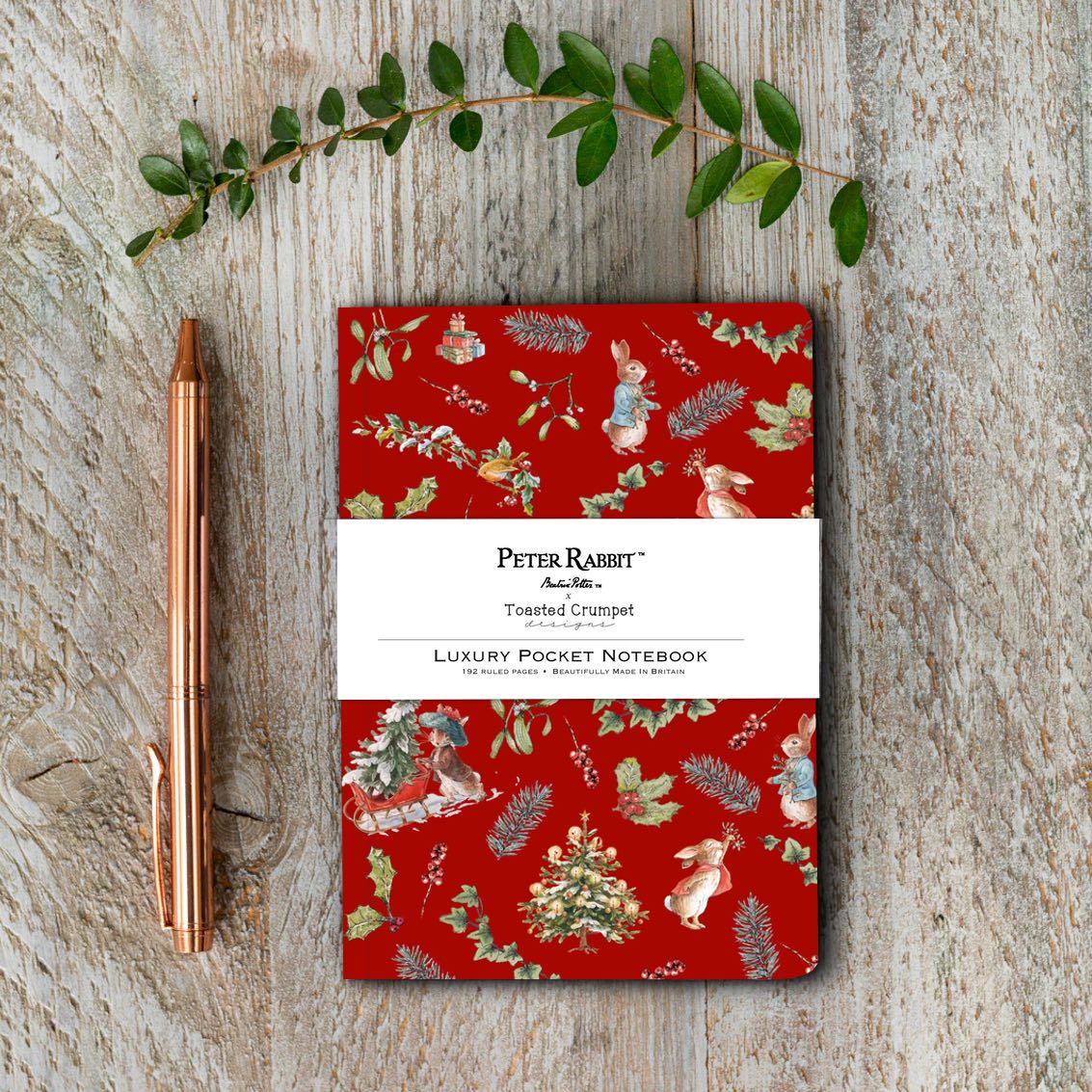 Peter Rabbit "A Christmas Wish" A6 Lined Pocket Notebook