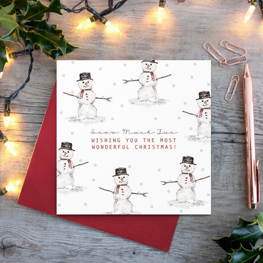 Snow Much Fun Card (Cello-Free)