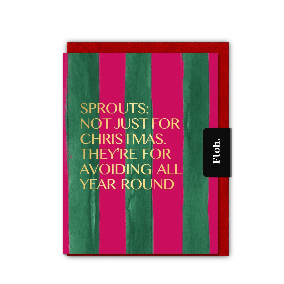 NEW! Sprouts (Stripes) Card (Cello-Free) (available for dispatch from August 2026)