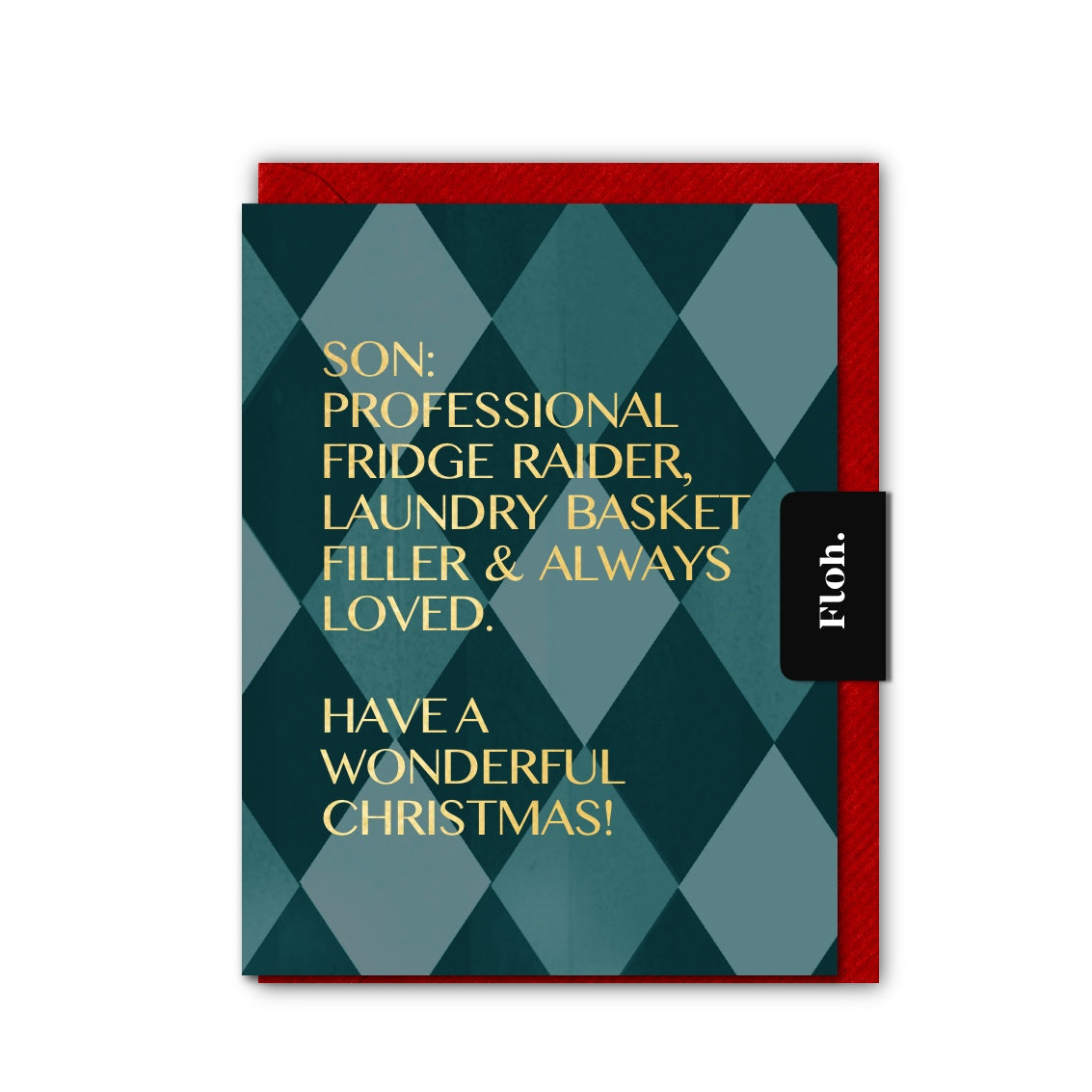 NEW! Son (Harlequin) Card (Cello-Free) (available for dispatch from August 2026)