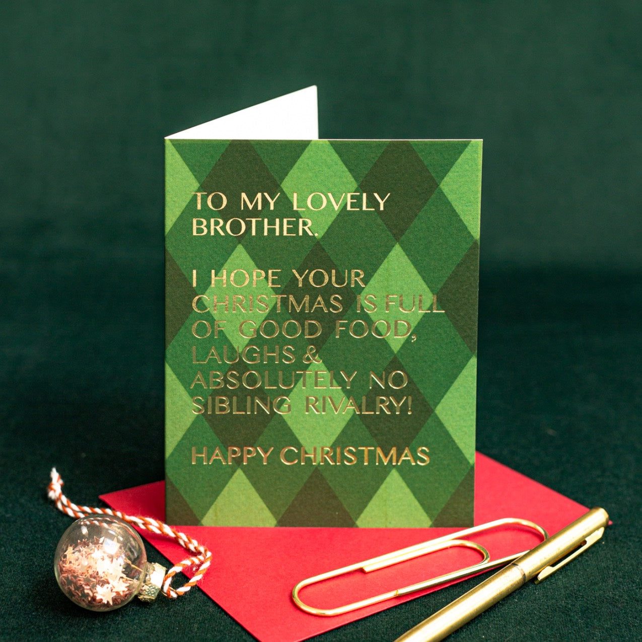 NEW! Brother (Harlequin) Card (Cello-Free) (available for dispatch from August 2026)
