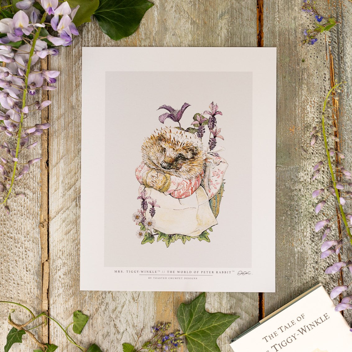 Mrs. Tiggy-Winkle 10x12" Mounted Fine Art Print
