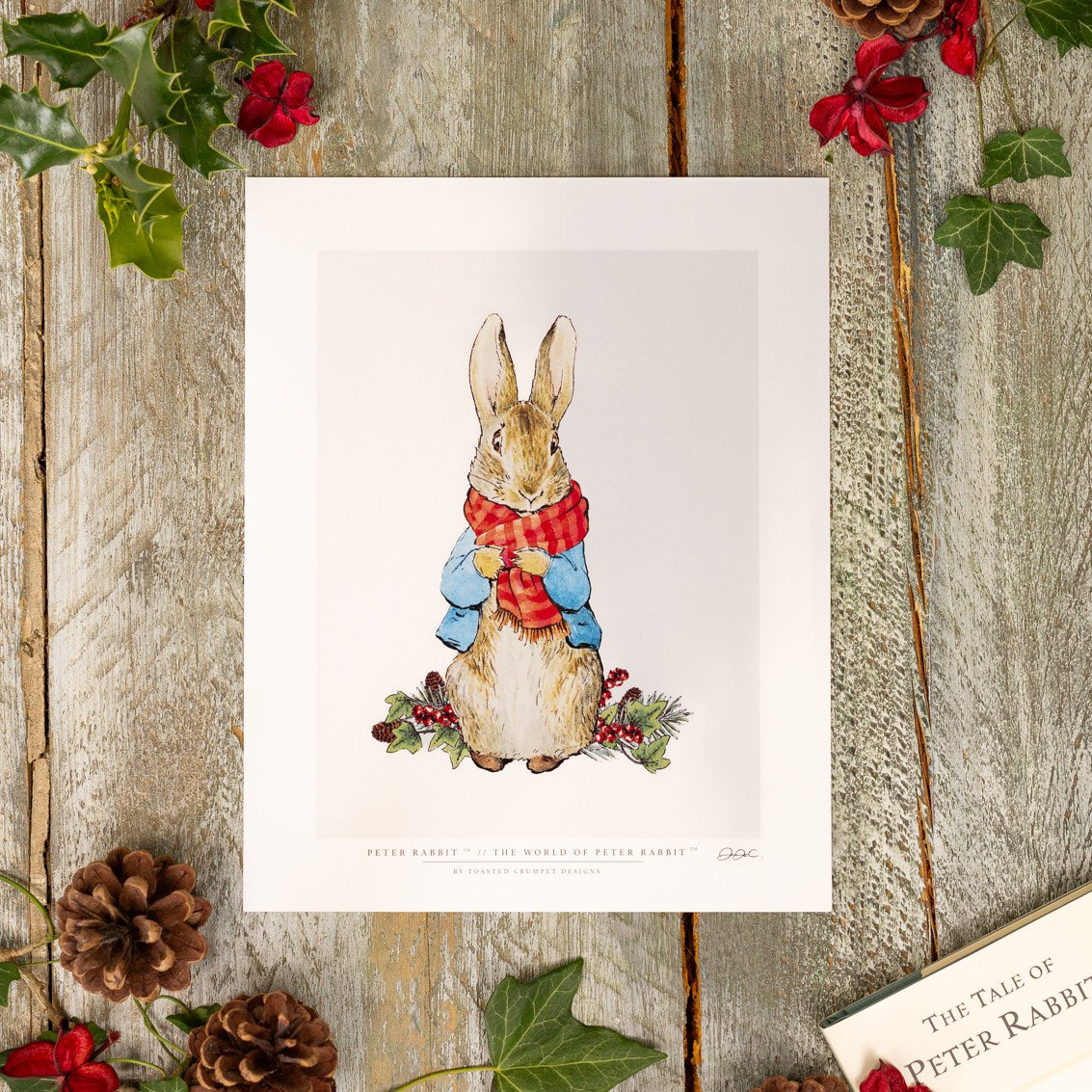 Peter Rabbit "A Winter's Tale" 10x12" Mounted Fine Art Print