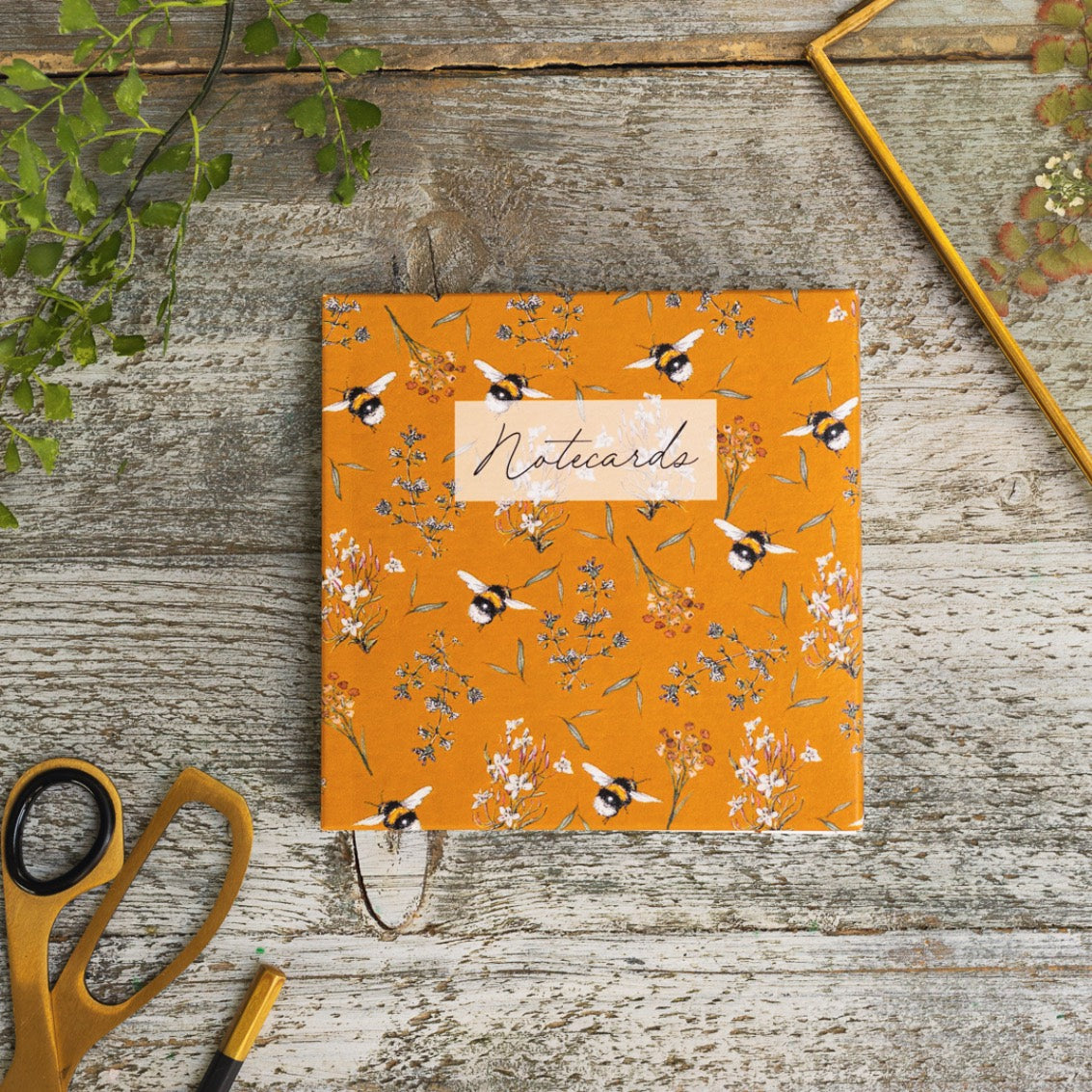 Bee & Honeysuckle Duo Notecard Wallet