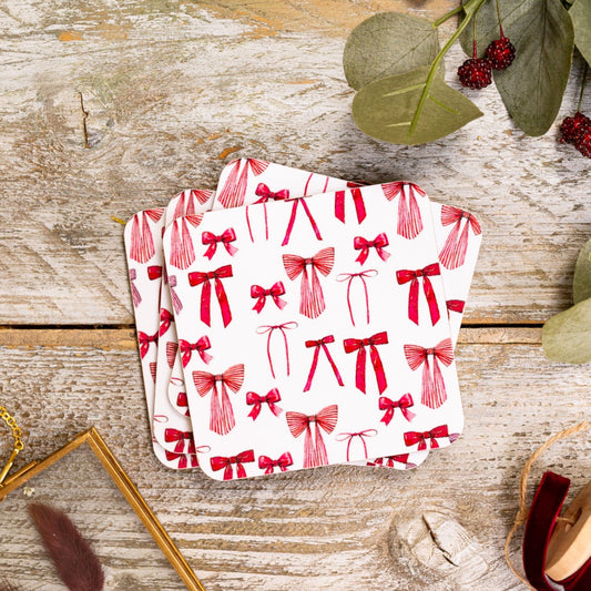 Bows (Pure) Set of 4 Coasters