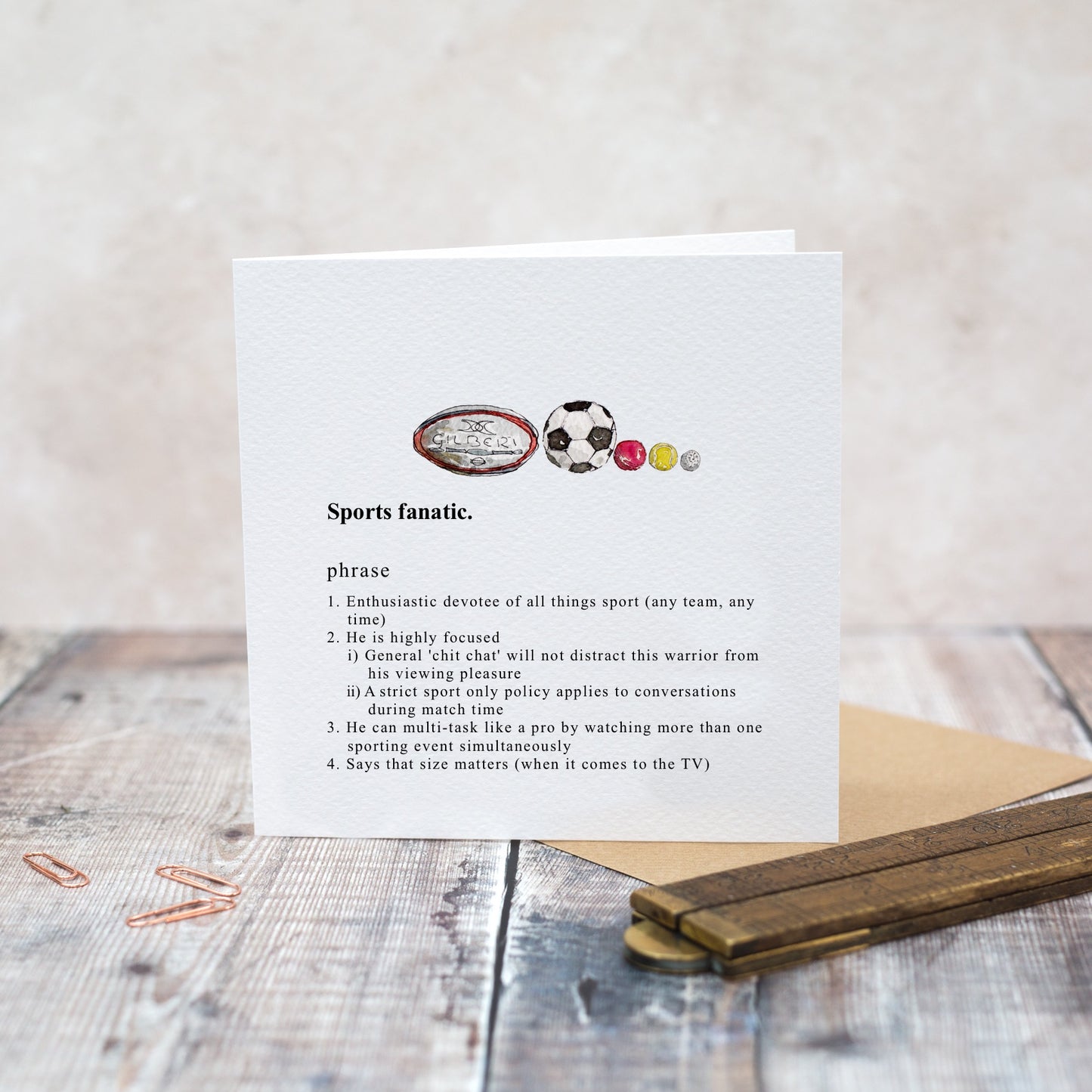 Sport Fanatic Card (Cello-Free)