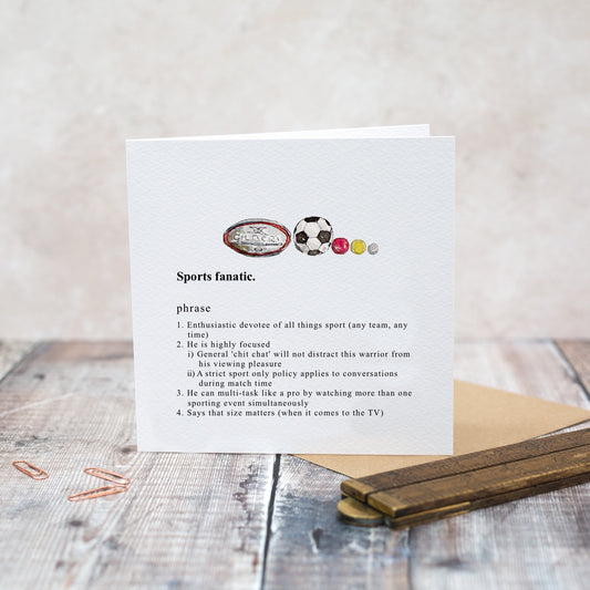 Sport Fanatic Card (Cello-Free)