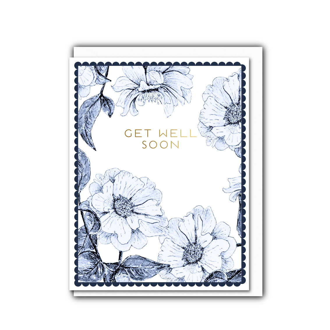 NEW! Get Well Soon (Chateau) Card (Cello-Free)