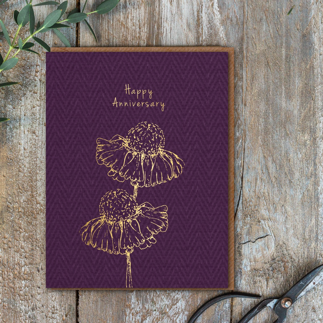 Happy Anniversary Card (Cello-Free)