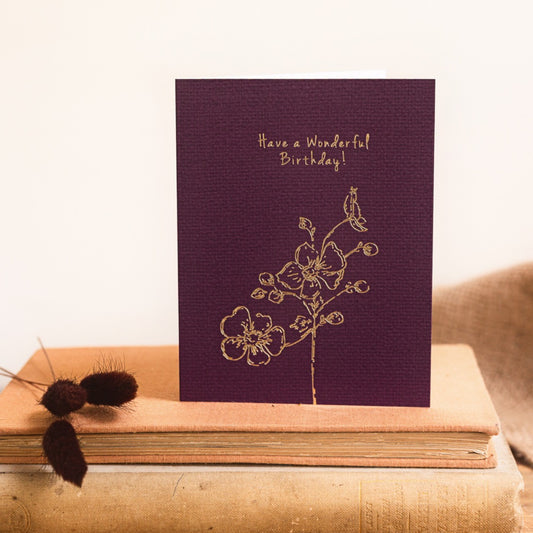 Have a Wonderful Birthday Card (Cello-Free)