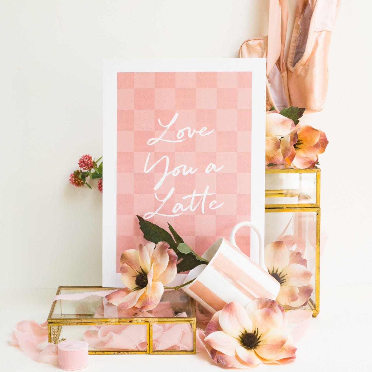 NEW! Love you a Latte A4 Digital Print