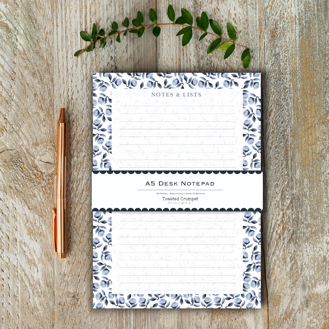 NEW! Chateau (Mini Roses) A5 Desk Pad (available for dispatch from Jan 2026)