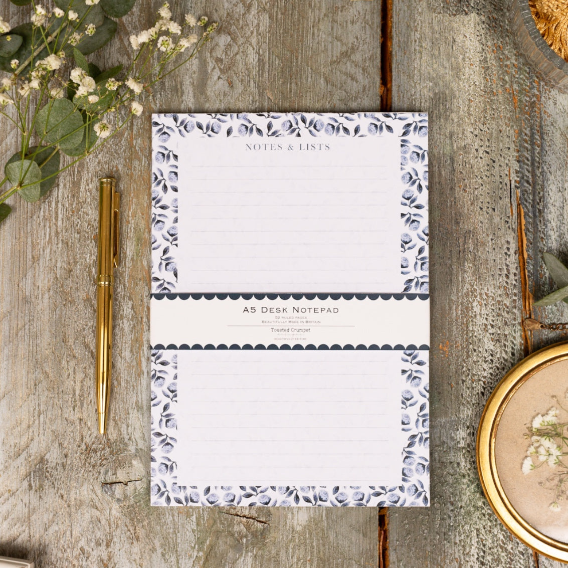 NEW! Chateau (Mini Roses) A5 Desk Pad