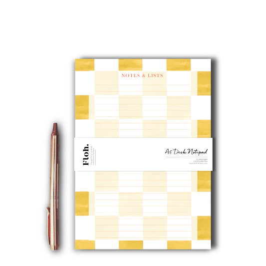 NEW! Spritz (Checkerboard) A5 Desk Pad (available for dispatch from Jan 2026)