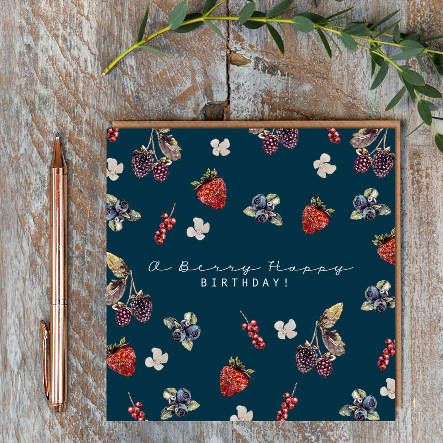 A Berry Happy Birthday! Card (Cello-Free)