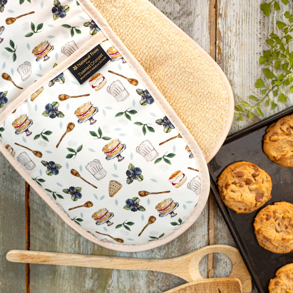 It's Cake Time (Pure) Cotton Double Oven Glove