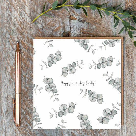 Happy Birthday Lovely Card (Cello-Free)