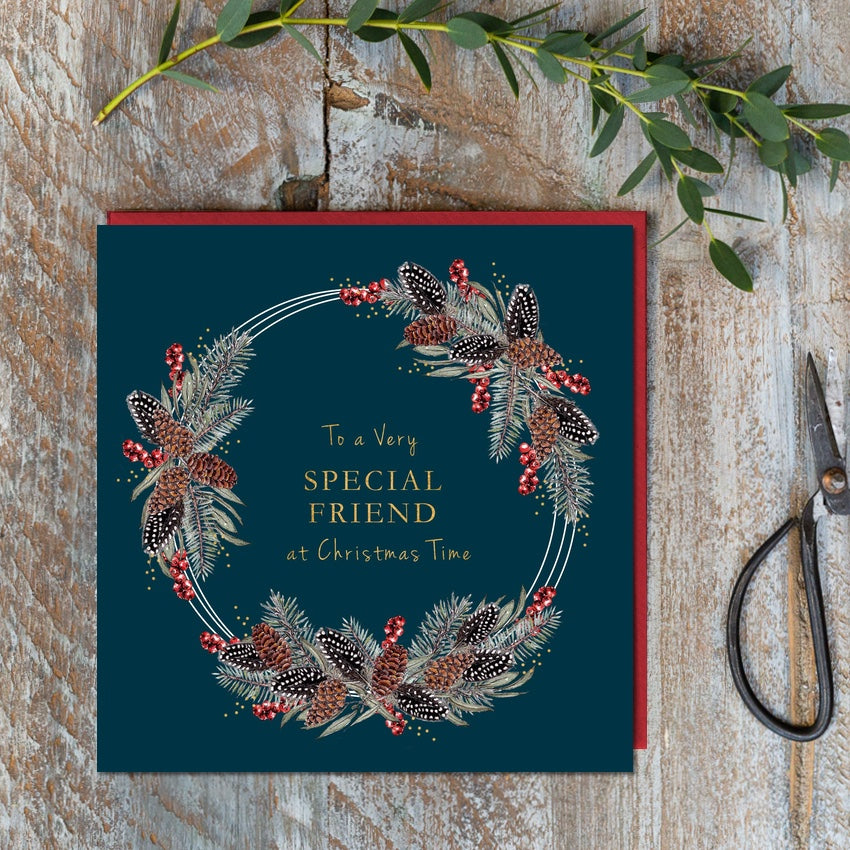 To A Very Special Friend at Christmas Time Card (Cello-Free)