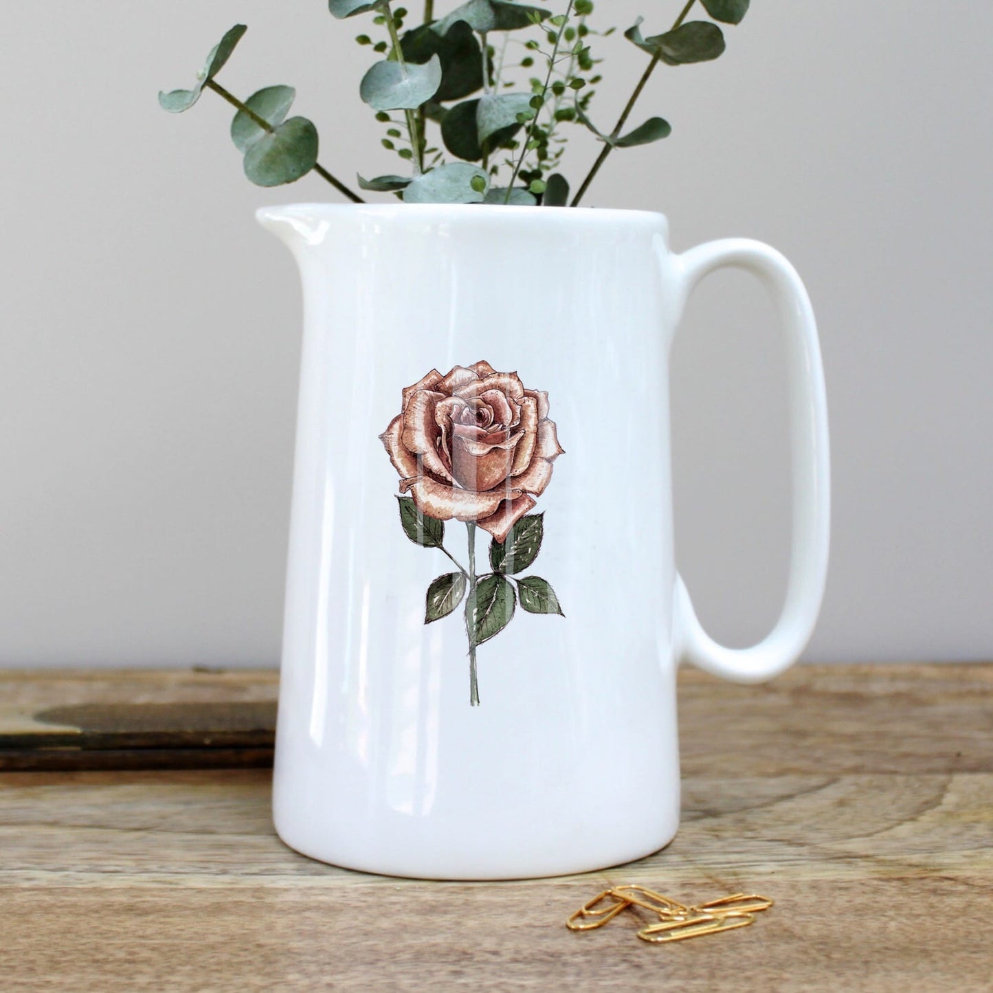 Rose Pint Jug in a Gift Box