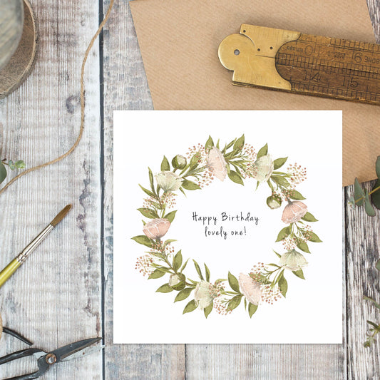 Happy Birthday Lovely One Card (Cello-Free)