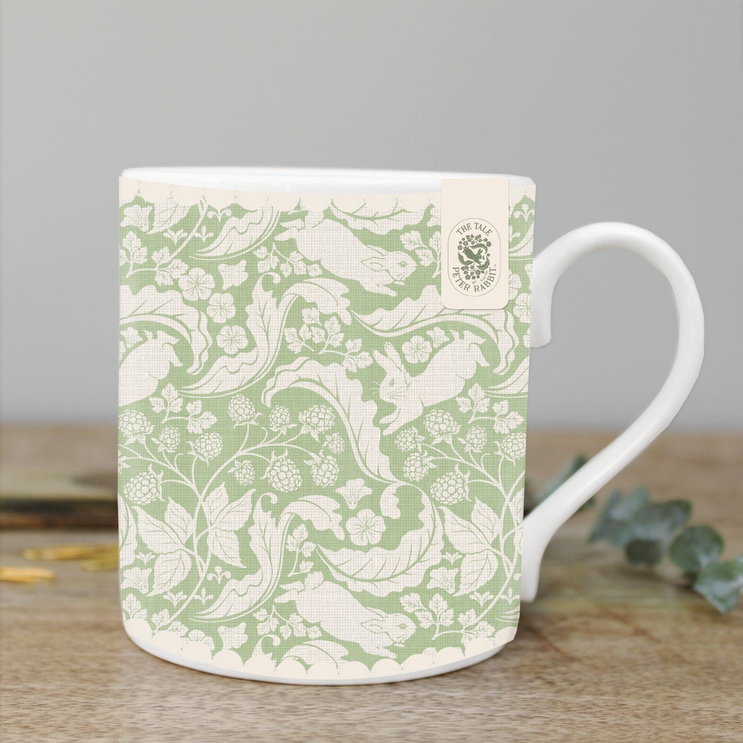 NEW! Peter Rabbit "The Vegetable Thief" (Sage Green) Mug (available for dispatch from Feb 2026)