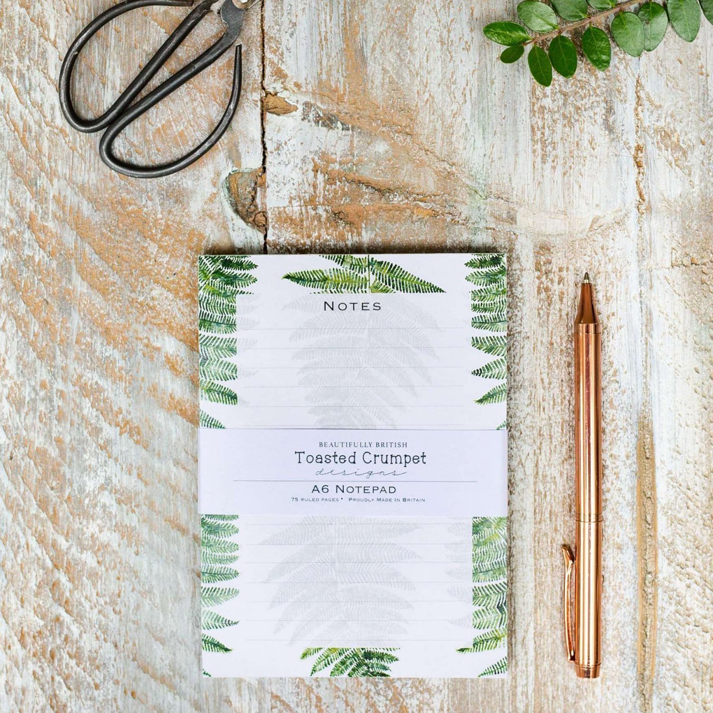 Woodland Fern A6 Jotter Notepad