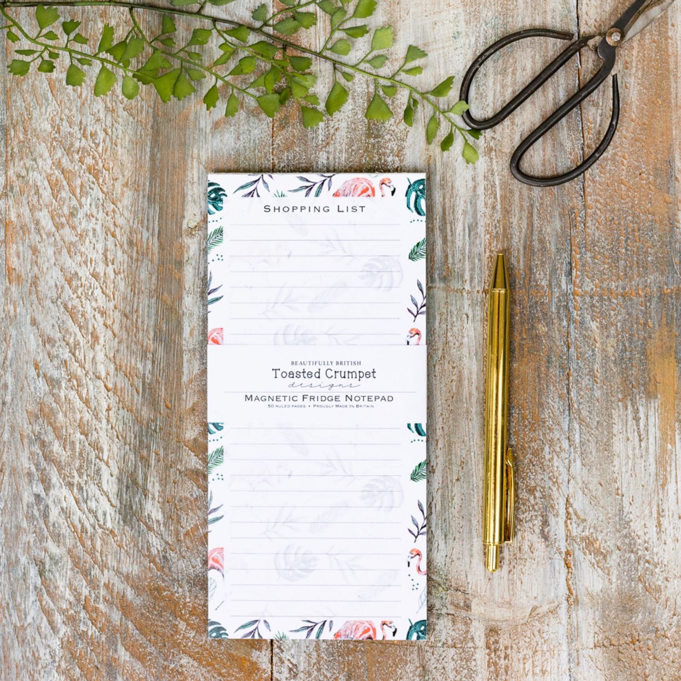 Flamingo Magnetic Shopping List