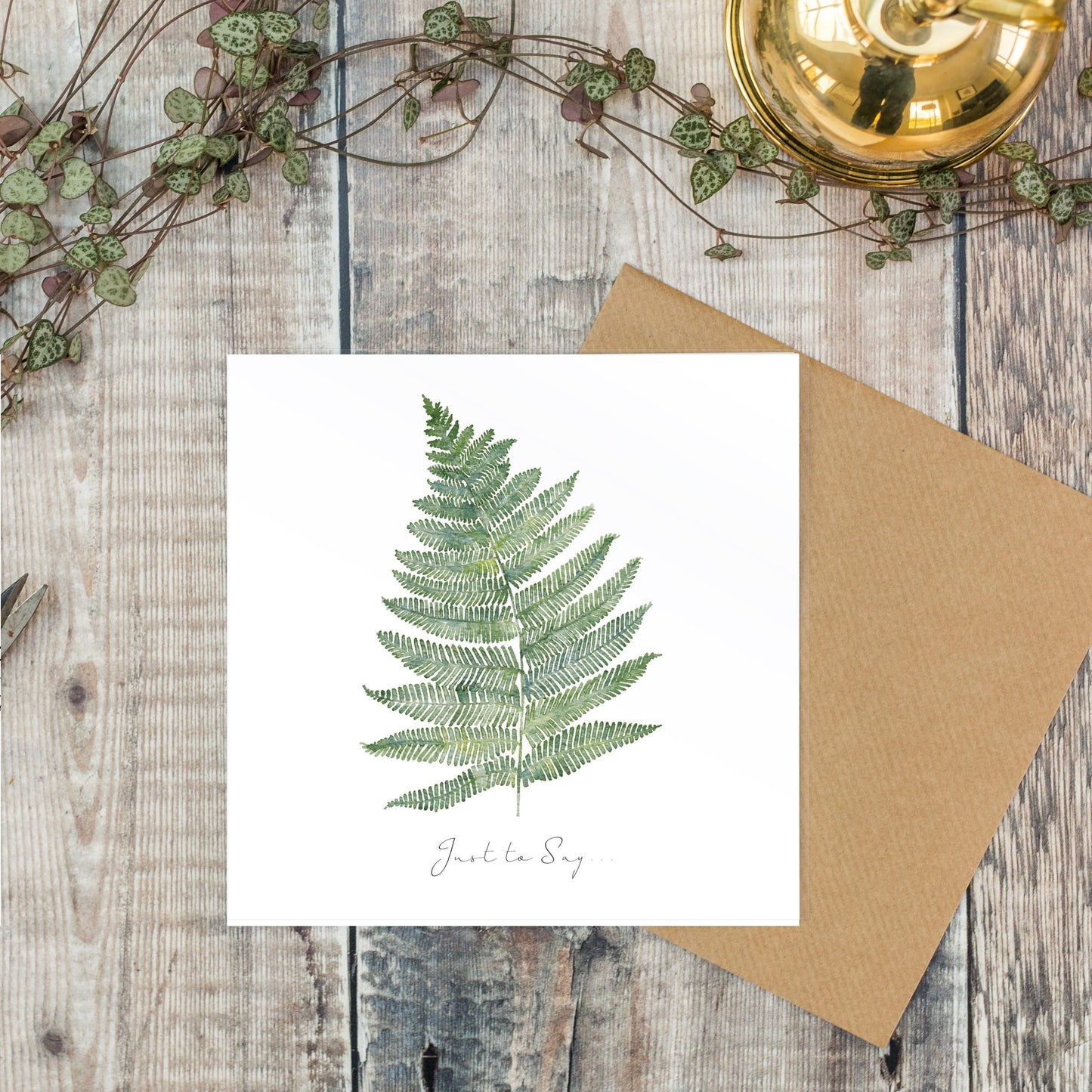 Just to Say Card (Cello-Free)