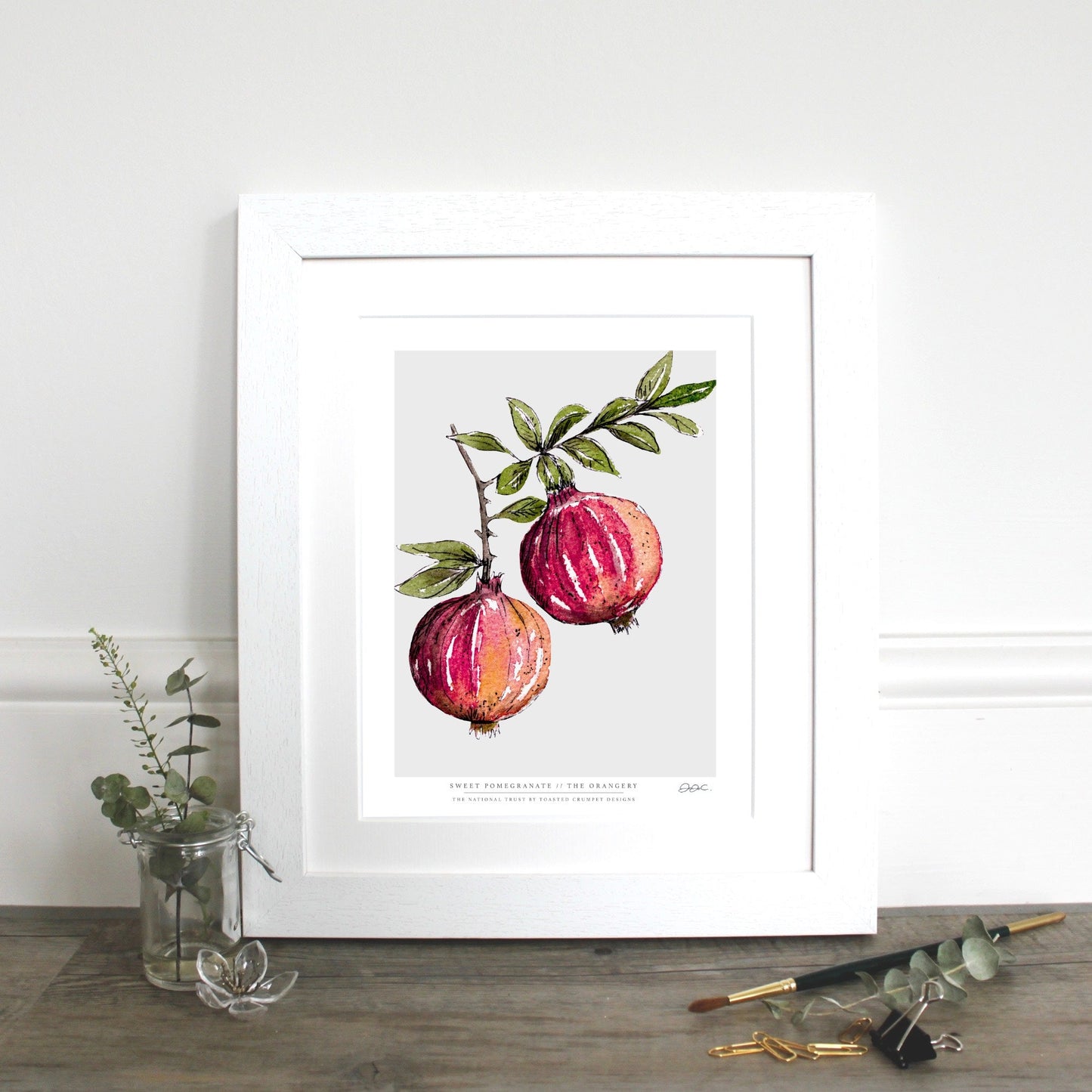 NEW! Sweet Pomegranate 10 x 12" Fine Art Print (available for dispatch from Jan 2026)