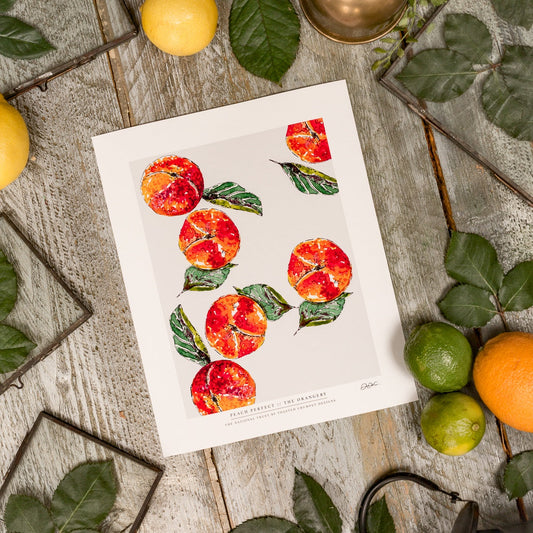 NEW! Peach Perfect 10 x 12" Fine Art Print