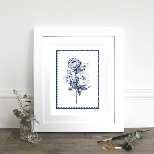 NEW! Jardin Bleu 10x12" Fine Art Print (available for dispatch from Jan 2026)