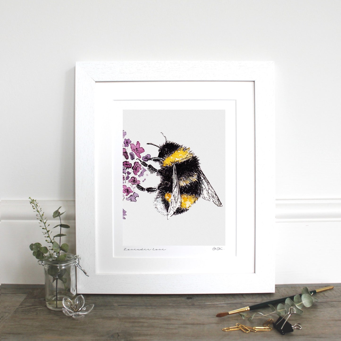 Lavender Love 10x12" Mounted Fine Art Print