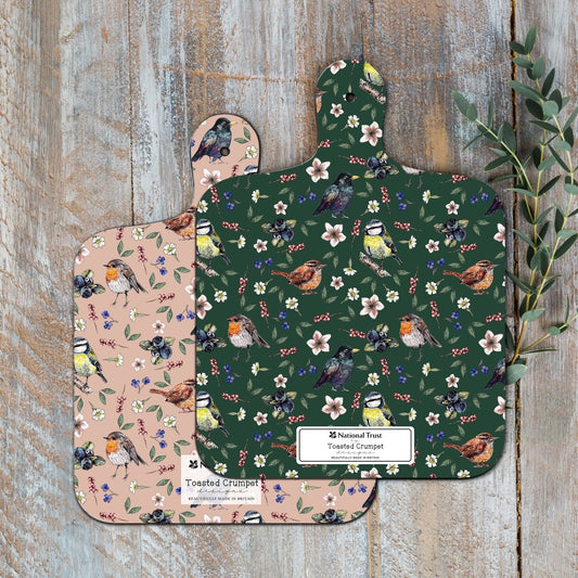 Garden Birds Mini Double Sided Chopping Board
