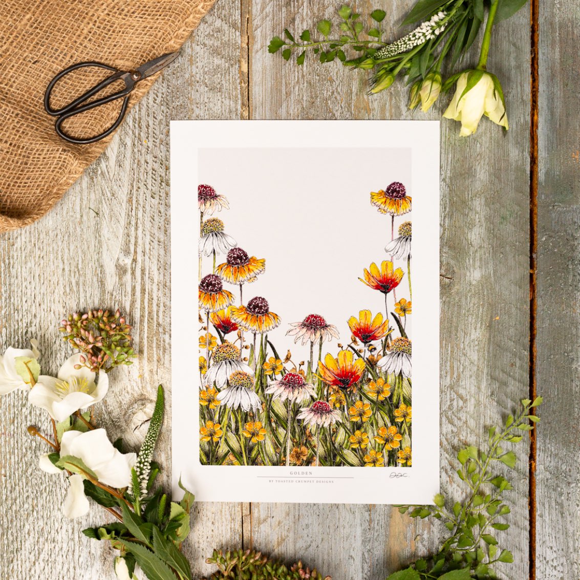 Golden 12x16" Fine Art Print