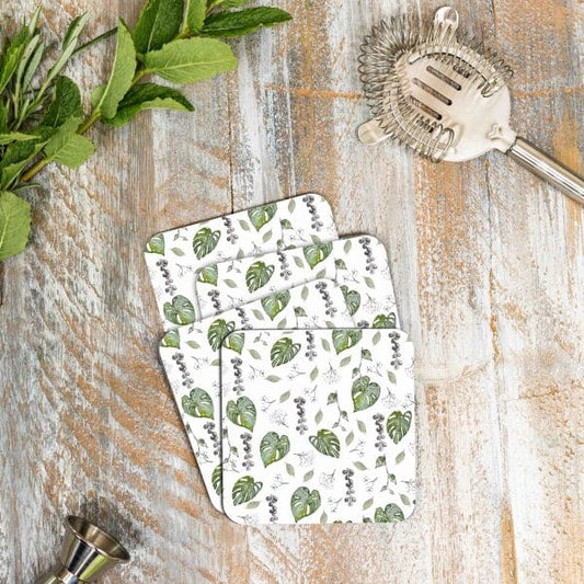 Greenery Set of 4 Coasters