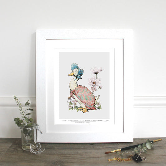 Jemima Puddle-Duck 10x12" Mounted Fine Art Print