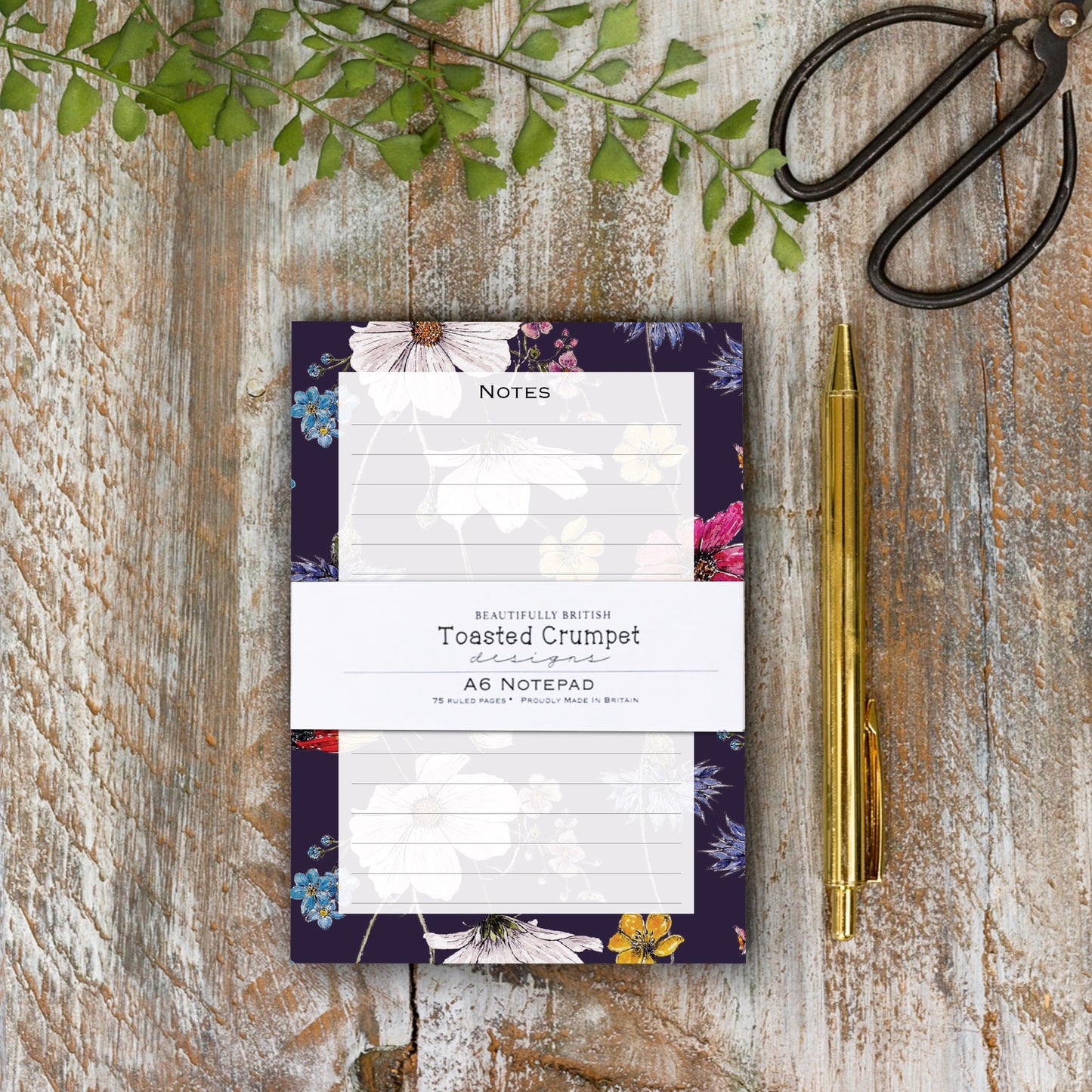 The Regency Gardens A6 Jotter Notepad