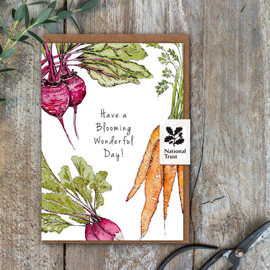 Have a Blooming Wonderful Day (Garden Vegetables Pure) Card (Cello-Free)