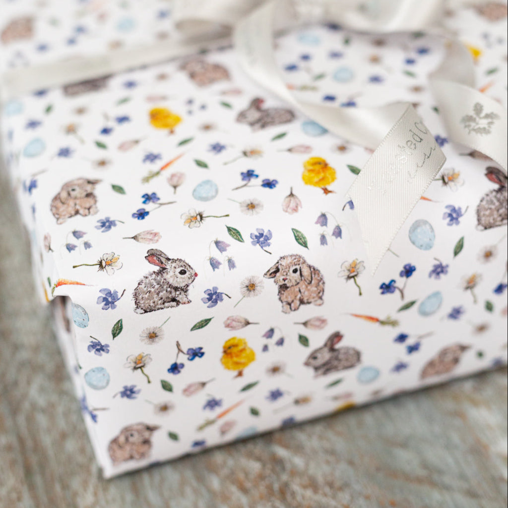 Easter Bunnies & Chicks Gift Wrap Single Sheet