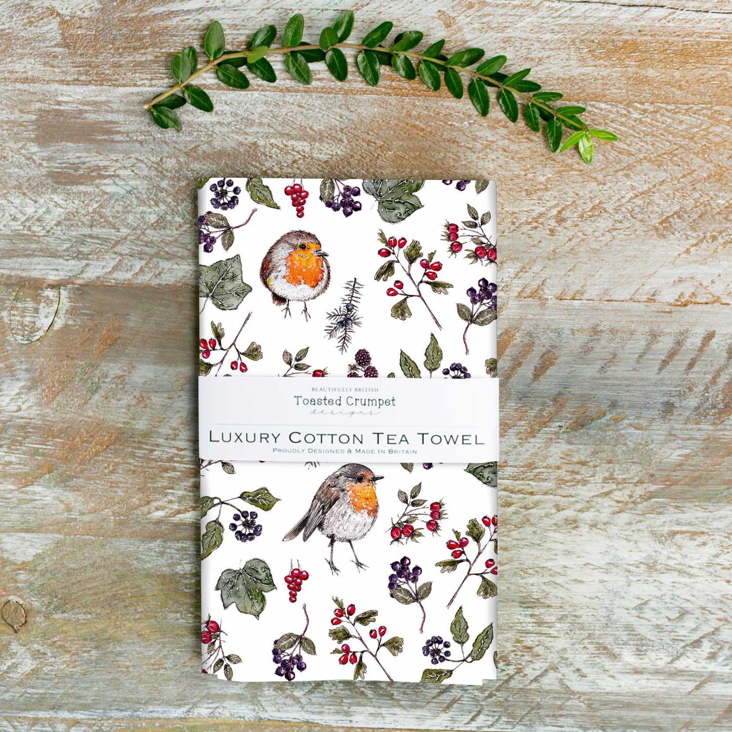 NEW! Hedgerow (Pure) Tea Towel (available for dispatch from August 2026)