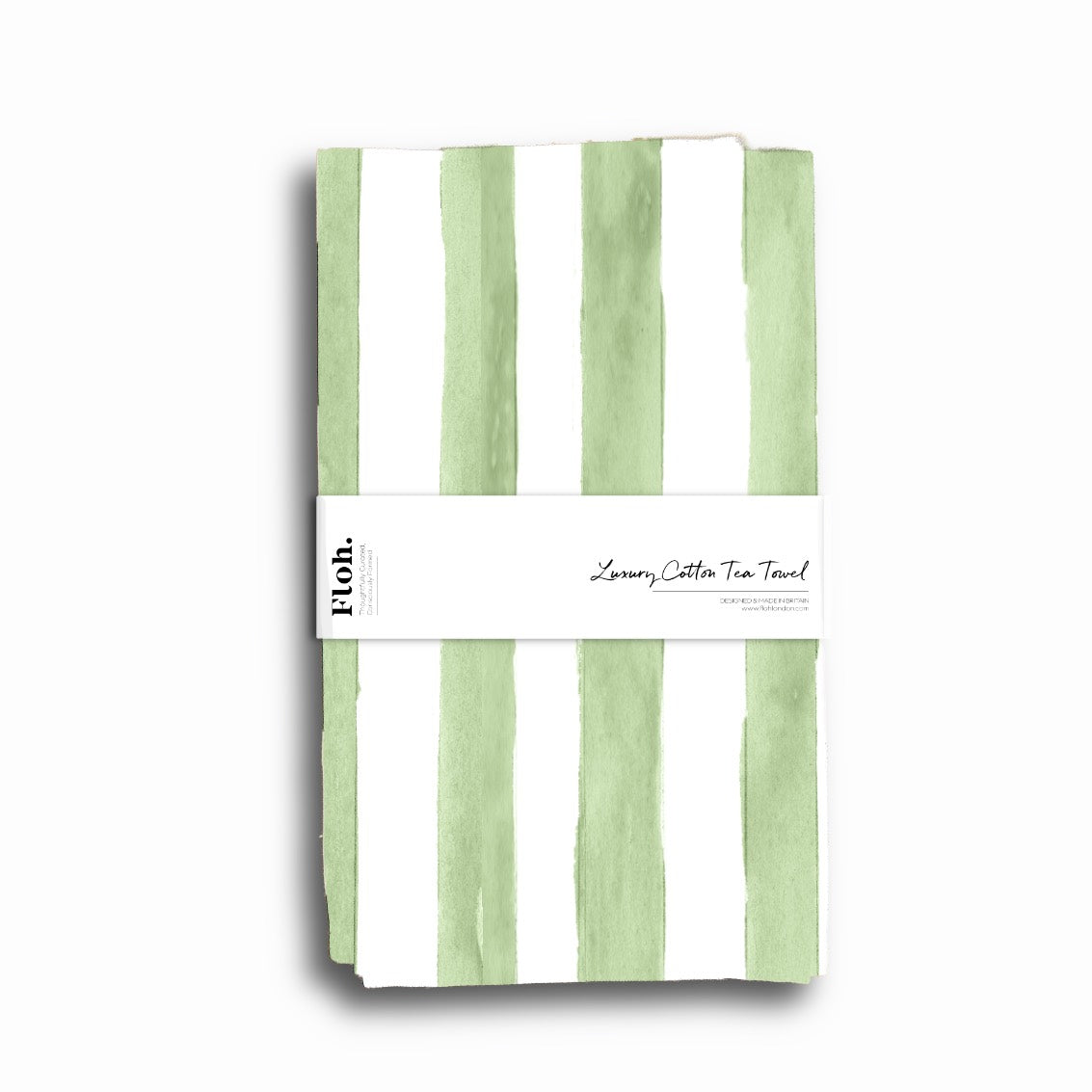 NEW! Olive (Stripes) Tea Towel (available for dispatch from January 2027)