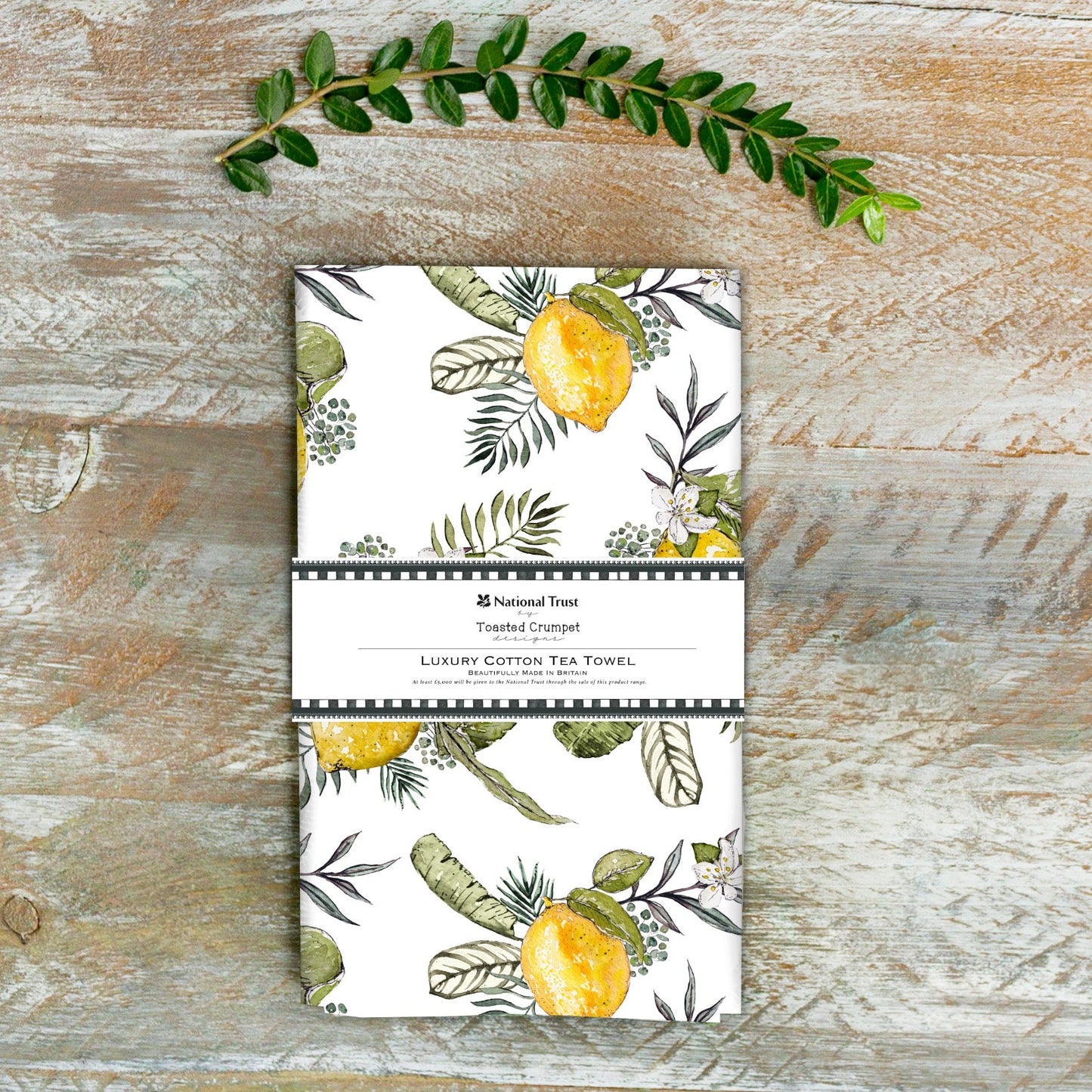 NEW! Lemon (Pure) Tea Towel (available for dispatch from Jan 2026)