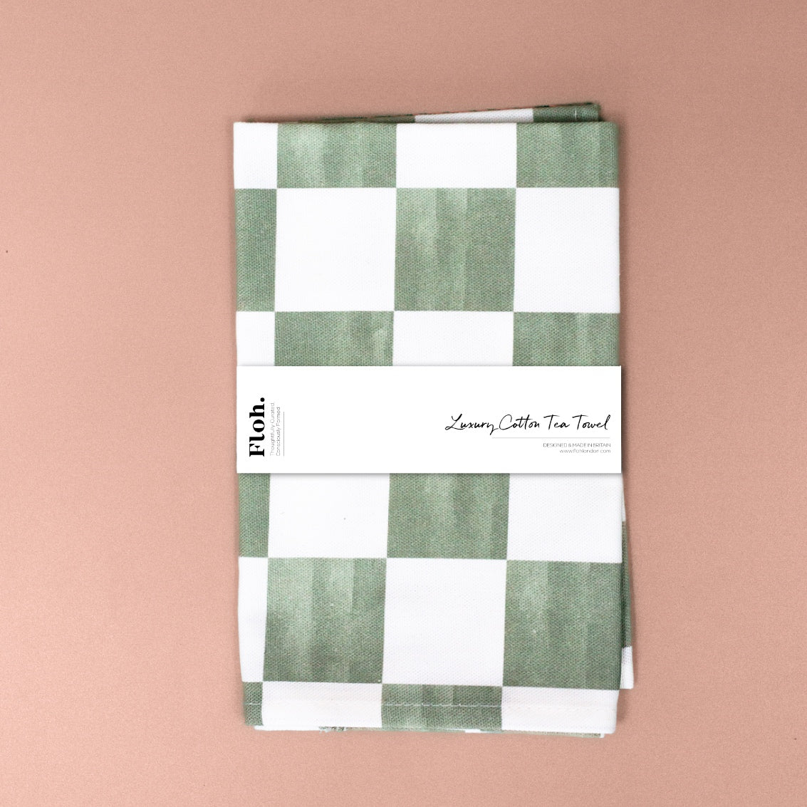 NEW! Matcha (Checkerboard) Tea Towel