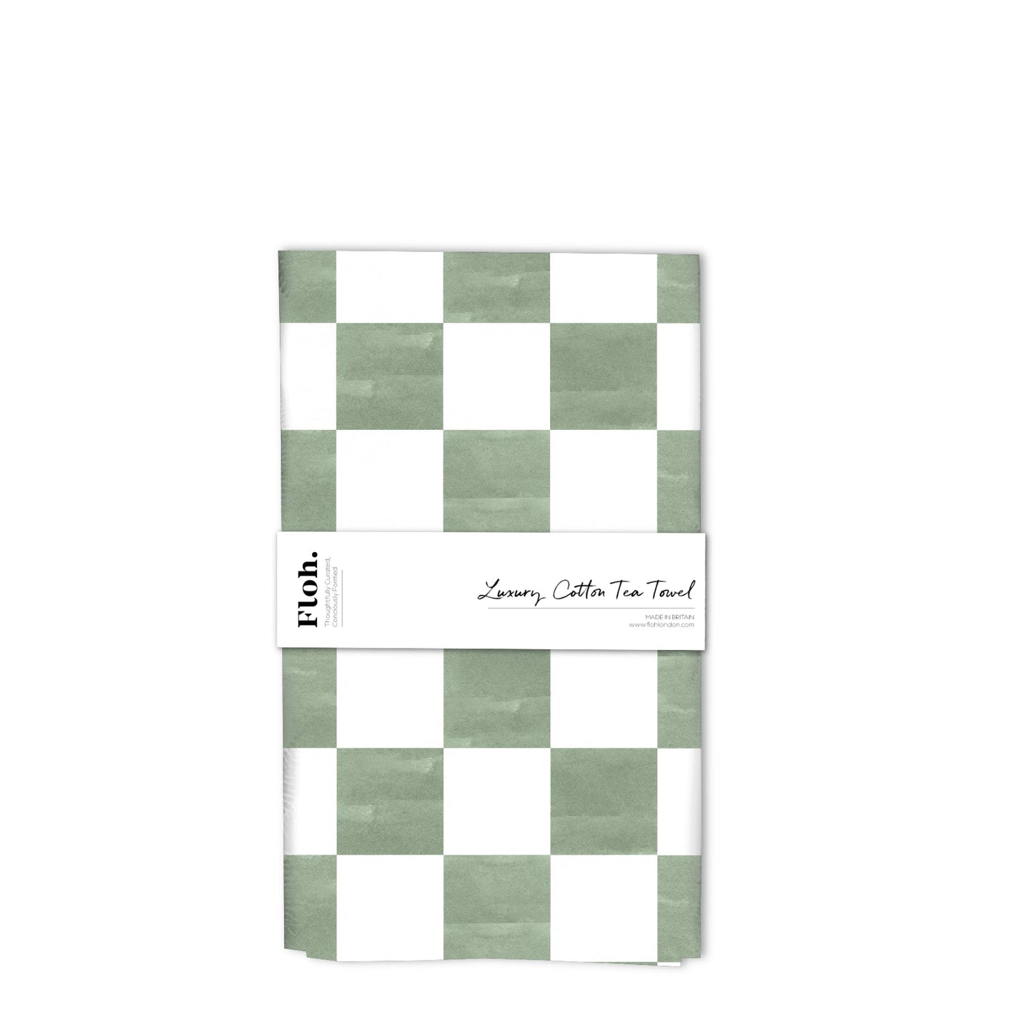 NEW! Matcha (Checkerboard) Tea Towel (available for dispatch from Jan 2026)