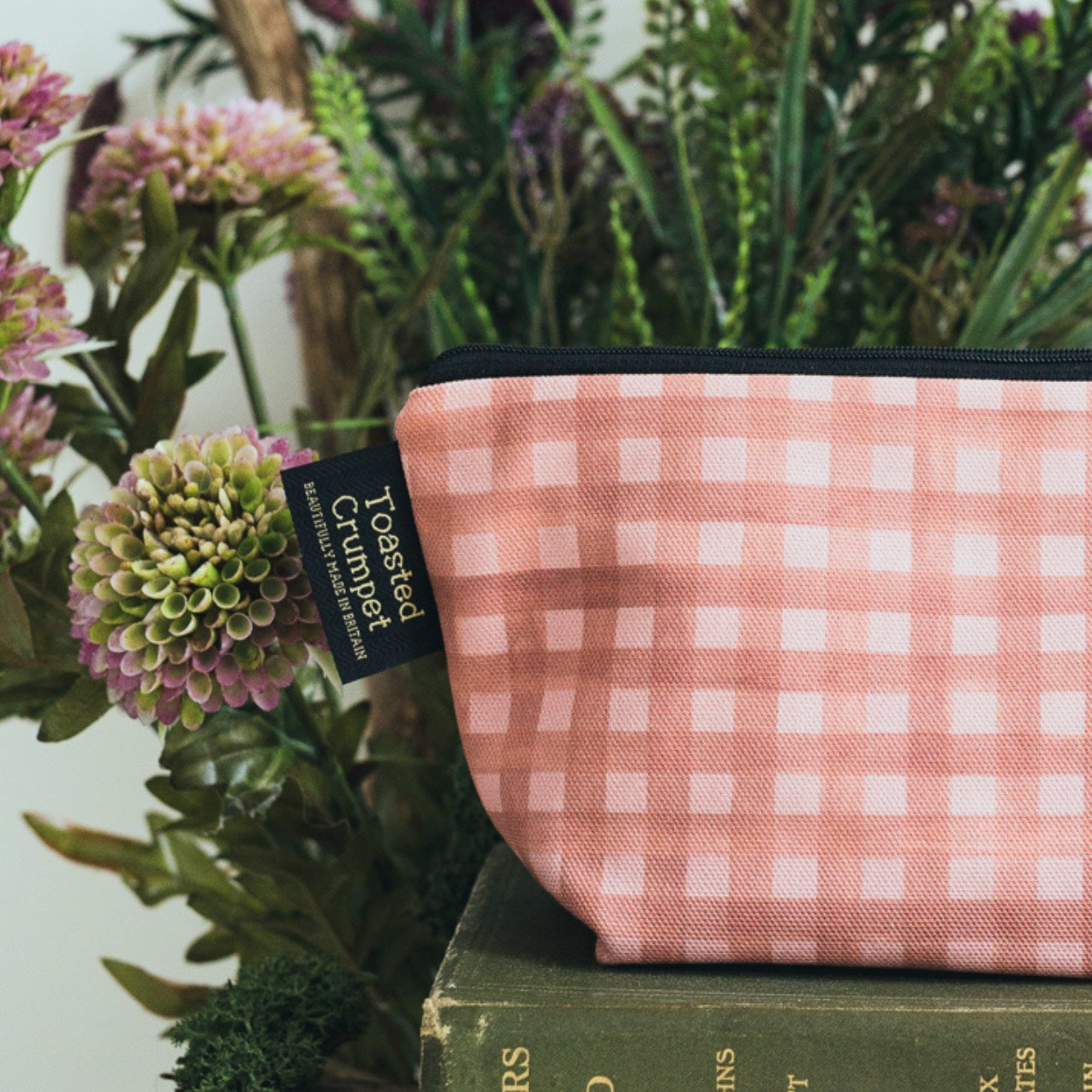 NEW! Heather Blush (Check) Makeup Bag