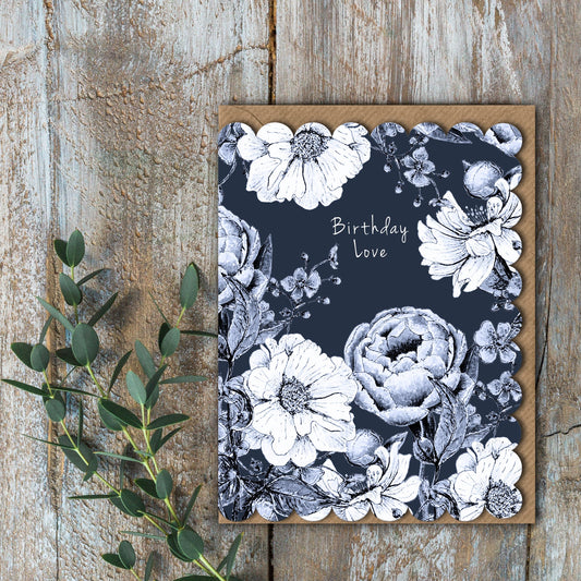NEW! Birthday Love (Chateau) Card (Cello-Free)