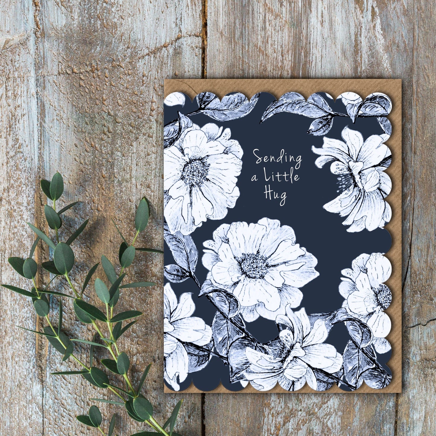 NEW! Sending a little Hug (Chateau) Card (Cello-Free)