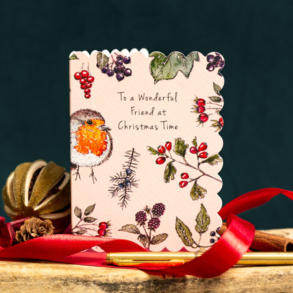 NEW! Wonderful Friend (Peach) Card (Cello-Free) (available for dispatch from August 2026)